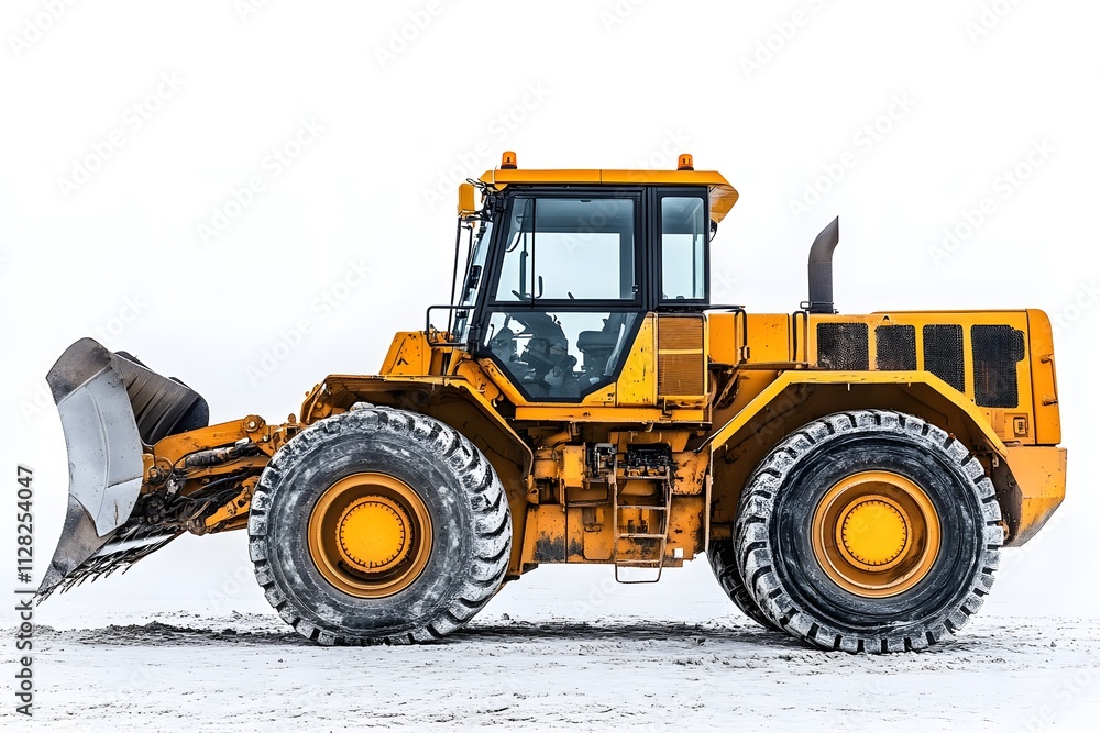 Powerful Bulldozer Moves Earth Efficiently in Winter Powerful Bulldozer Moves Earth Efficiently in Winter