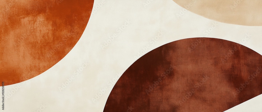 Abstract Geometric Shapes in Warm Earth Tones - Modern Minimalist Art for Home Decor and Interior Design Abstract Geometric Shapes in Warm Earth Tones - Modern Minimalist Art for Home Decor and Interior Design