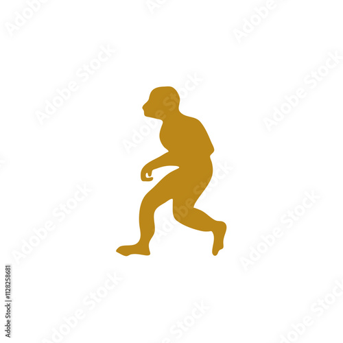 Human evolution illustration