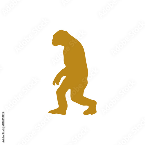 Human evolution illustration