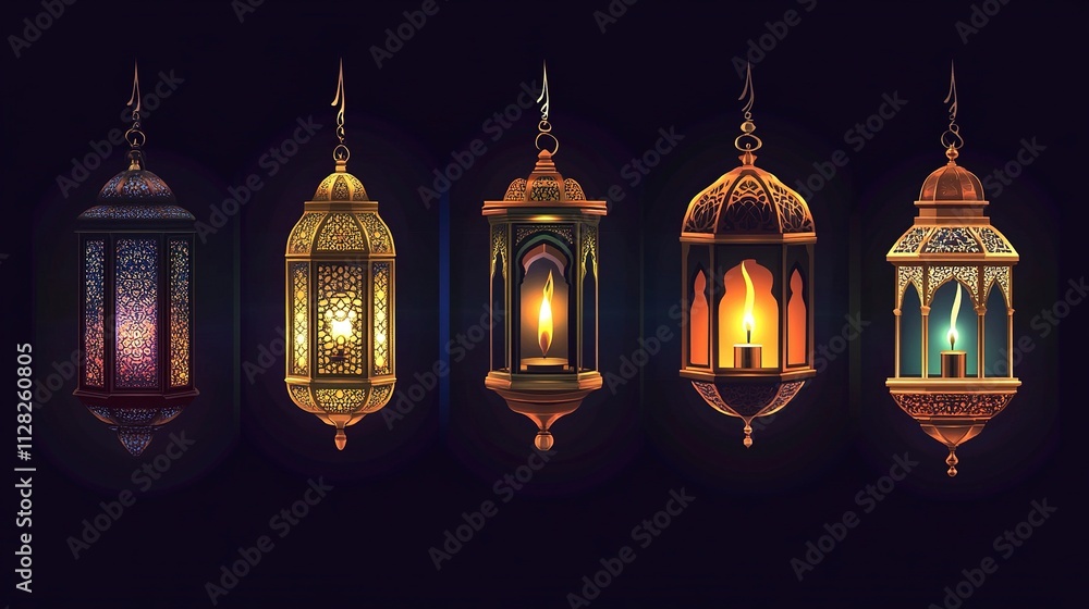 Ramadan Kareem lanterns and lamps. Antique kerosene lamps with underside or frame, old mosque gas lamps or Muslim Ramadan Kareem lanterns. Ramadan Kareem lanterns and lamps. Antique kerosene lamps with underside or frame, old mosque gas lamps or Muslim Ramadan Kareem lanterns.