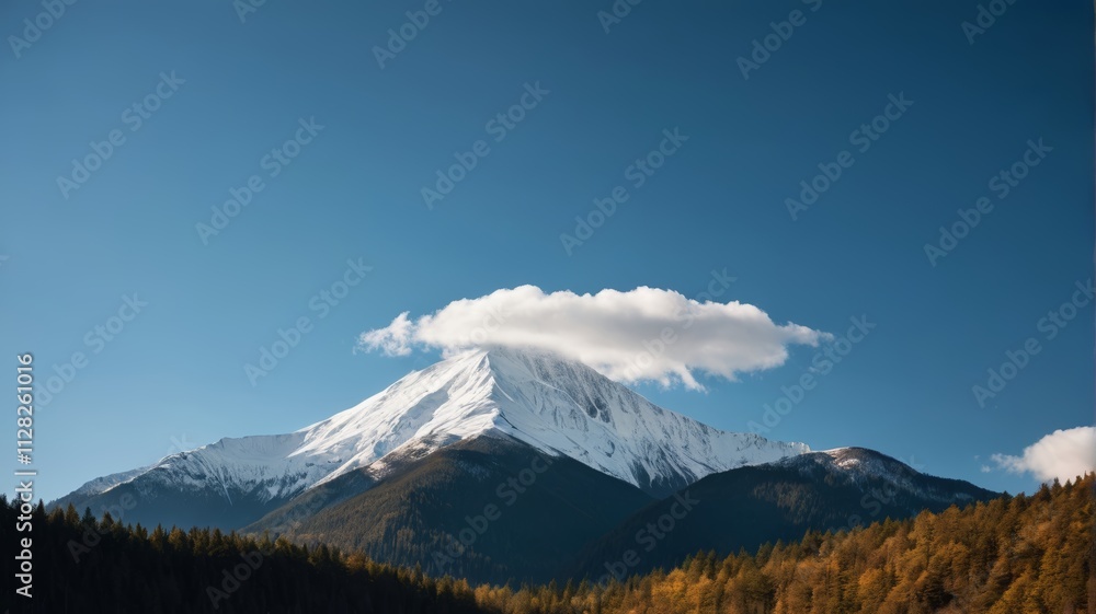 a mountain covered in snow a mountain covered in snow