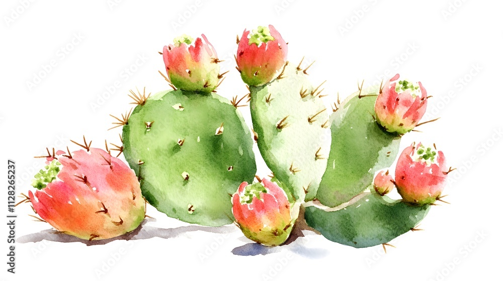 Watercolor Illustration of Primrose Watercolor Illustration of Primrose