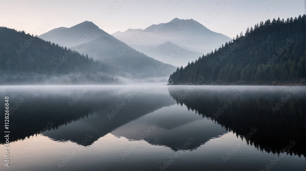 Fototapeta premium a mountain range in the distance