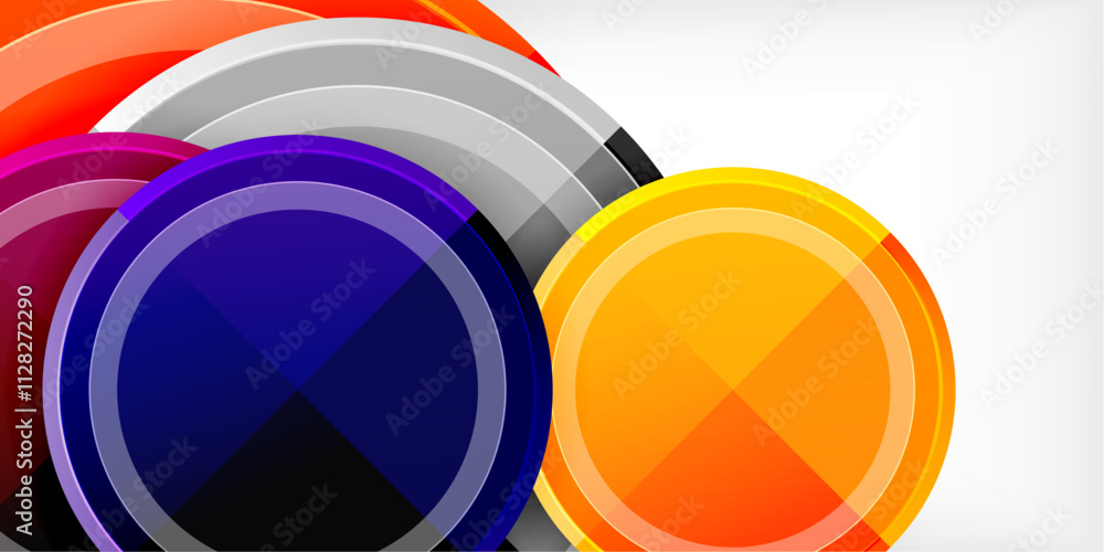 Geometric design abstract background - circles Geometric design abstract background - circles
