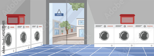 Laundromart. Laundry machine. Laundry room. Washteria. Laundrette. Washing clothes. Washing machine.