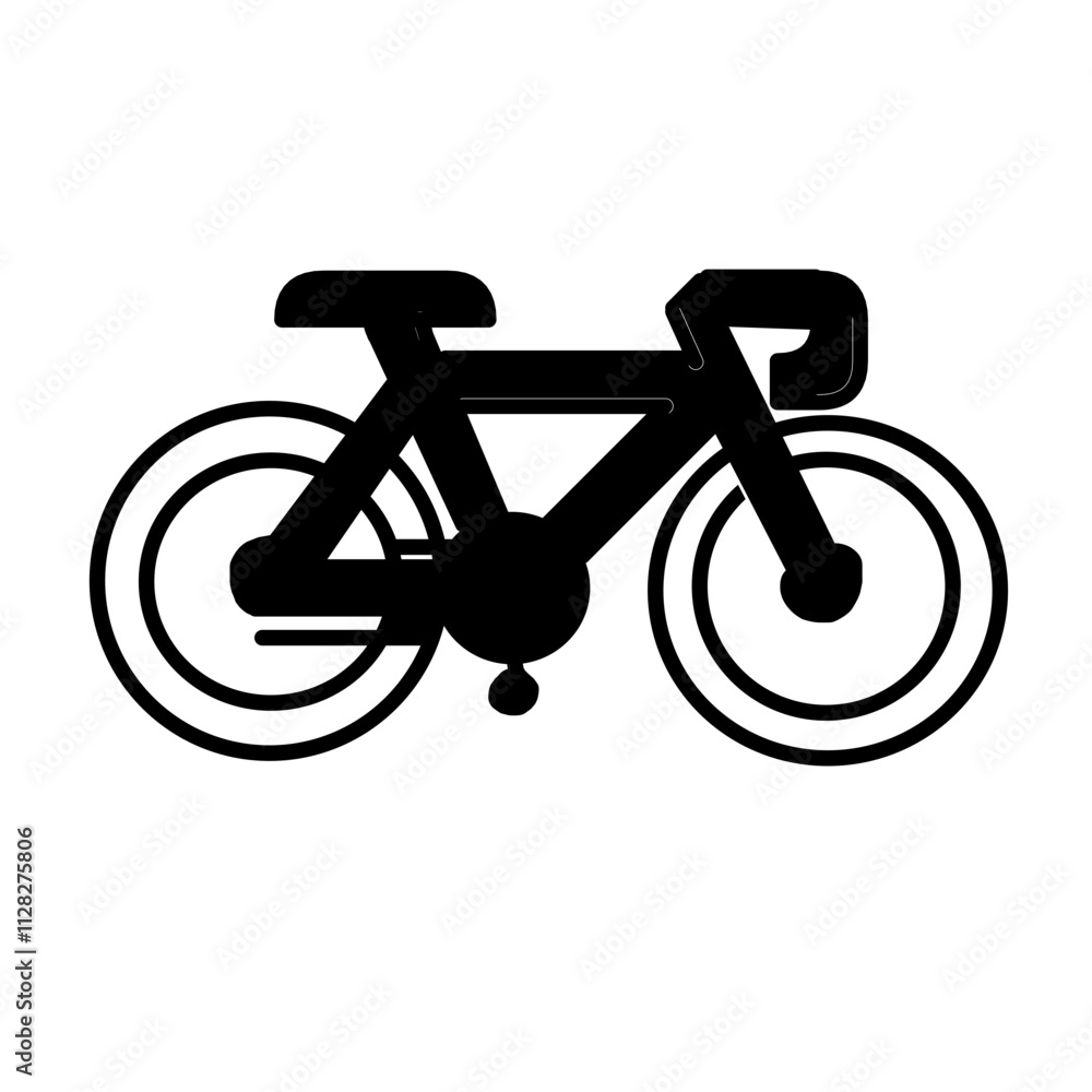 bicycle icon isolated on white background bicycle icon isolated on white background