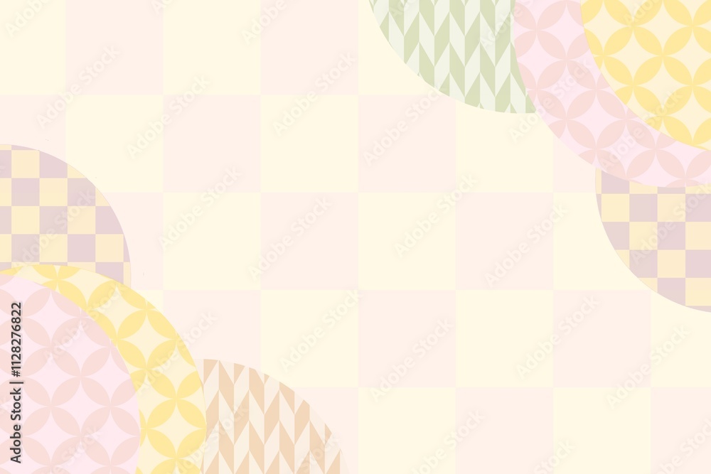 年賀状や新年やお祝い 和柄の背景