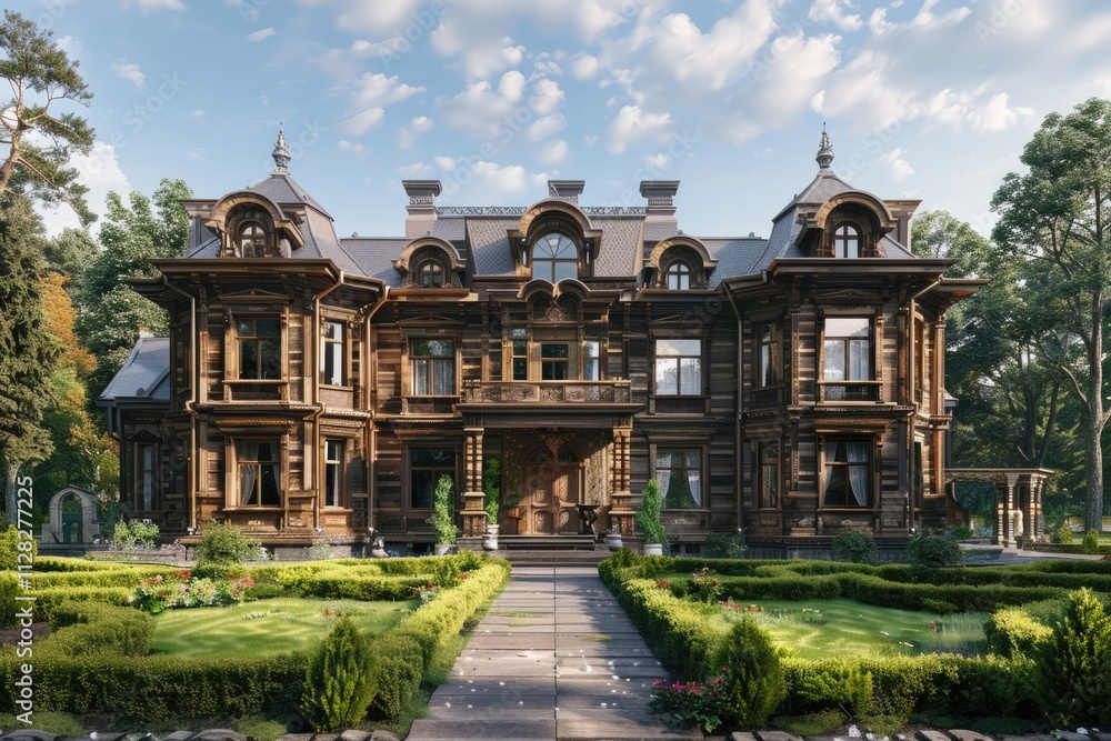 Fototapeta premium house wooden