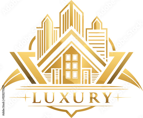 "Premium Real Estate Logo for Luxury Properties"