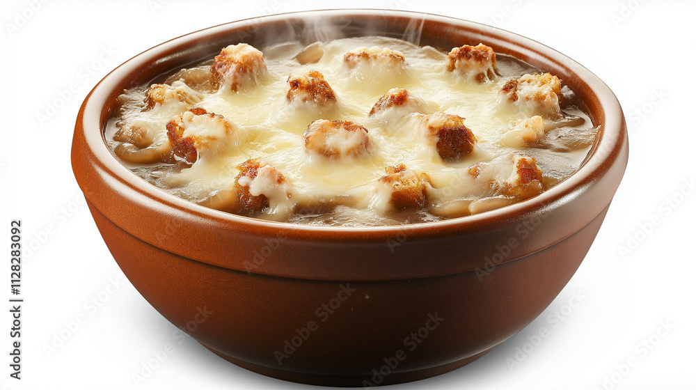 French Onion Soup, Melted Cheese, Croutons, Brown Bowl, Hot, Delicious, Comfort Food, Classic Recipe. Generative Ai. French Onion Soup, Melted Cheese, Croutons, Brown Bowl, Hot, Delicious, Comfort Food, Classic Recipe. Generative Ai.