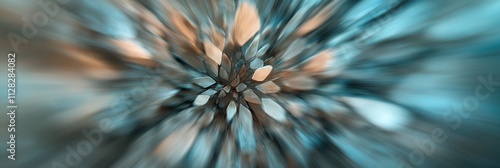 A mesmerizing abstract representation of colorful stones in motion, using dynamic blur techniques to evoke a sense of energy, movement, and creativity in the viewer's mind. photo