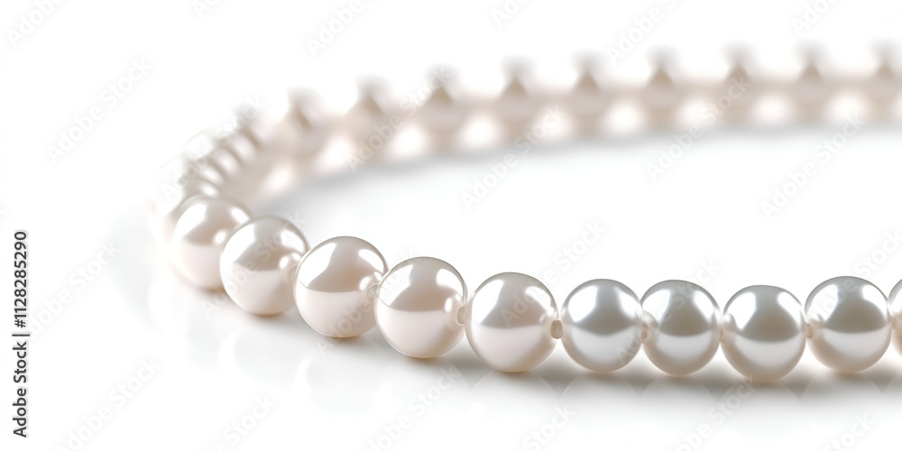 String of White Pearls on Light Background
String of White Pearls on Light Background