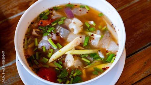 Spicy Soup with Beef Tendon