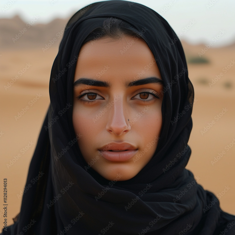 arab women wearing black traditional dress in derert arab women wearing black traditional dress in derert