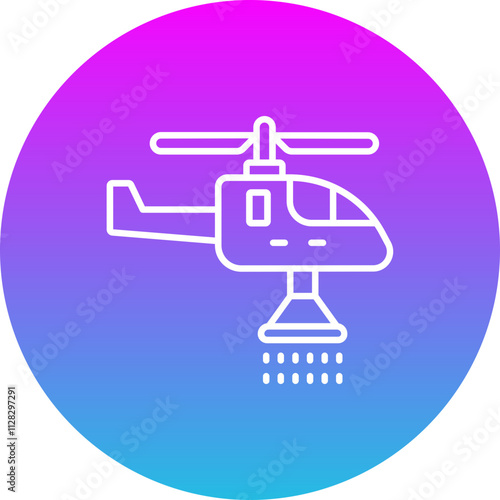 Firefighter Helicopter Icon