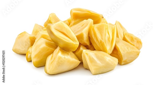 Chopped Jackfruit isolated in white background