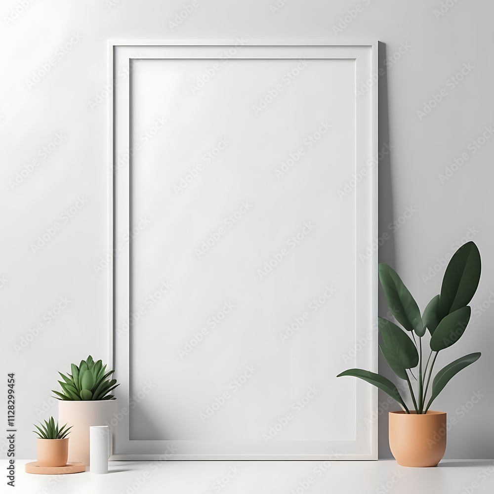 Blank Picture Frame Mockup on Wall in Modern Interior, Artwork Template Mockup in Interior Design, Wooden Picture Frame Mockup on White Wall Minimalist – Pro Photo Blank Picture Frame Mockup on Wall in Modern Interior, Artwork Template Mockup in Interior Design, Wooden Picture Frame Mockup on White Wall Minimalist – Pro Photo
