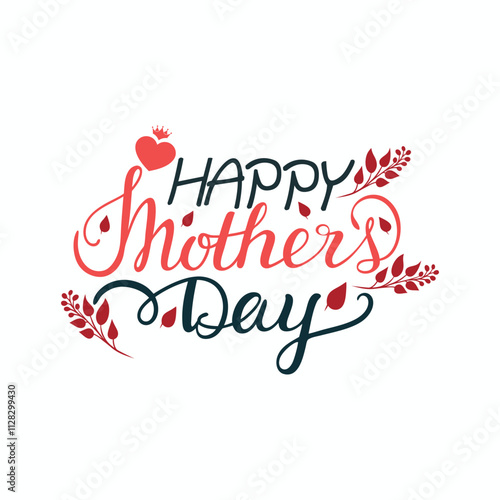 Happy mothers day typography design for t-shirt design