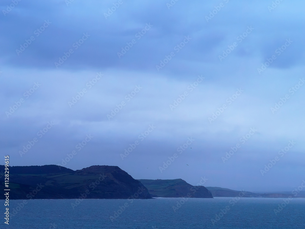 Winter morning captures looking east along the jurassic coastline from Charmouth to West Bay in Dorset Winter morning captures looking east along the jurassic coastline from Charmouth to West Bay in Dorset
