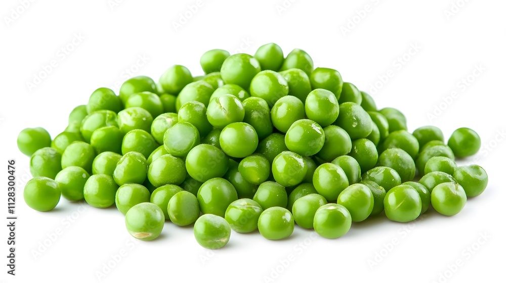 Chopped Green peas isolated in white background Chopped Green peas isolated in white background