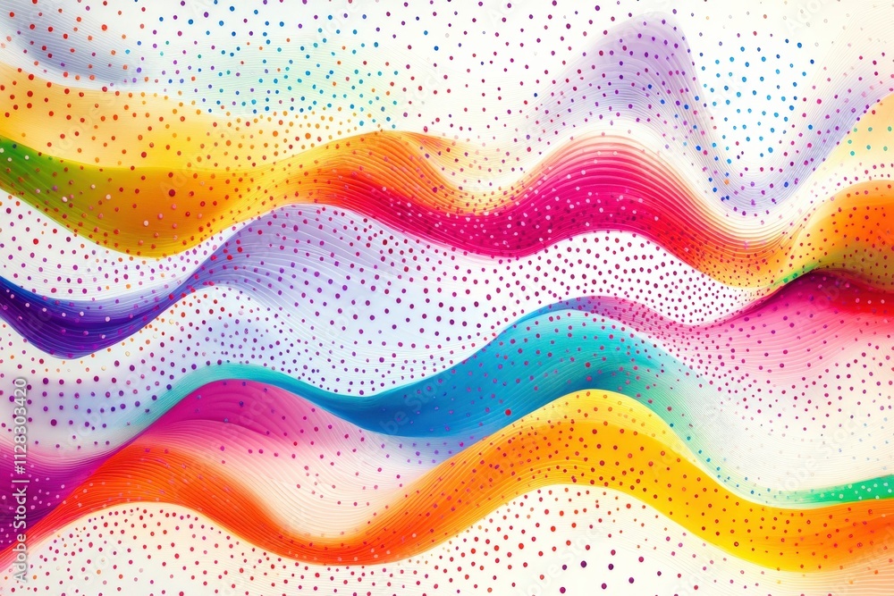 colorful abstract waves with vibrant patterns colorful abstract waves with vibrant patterns