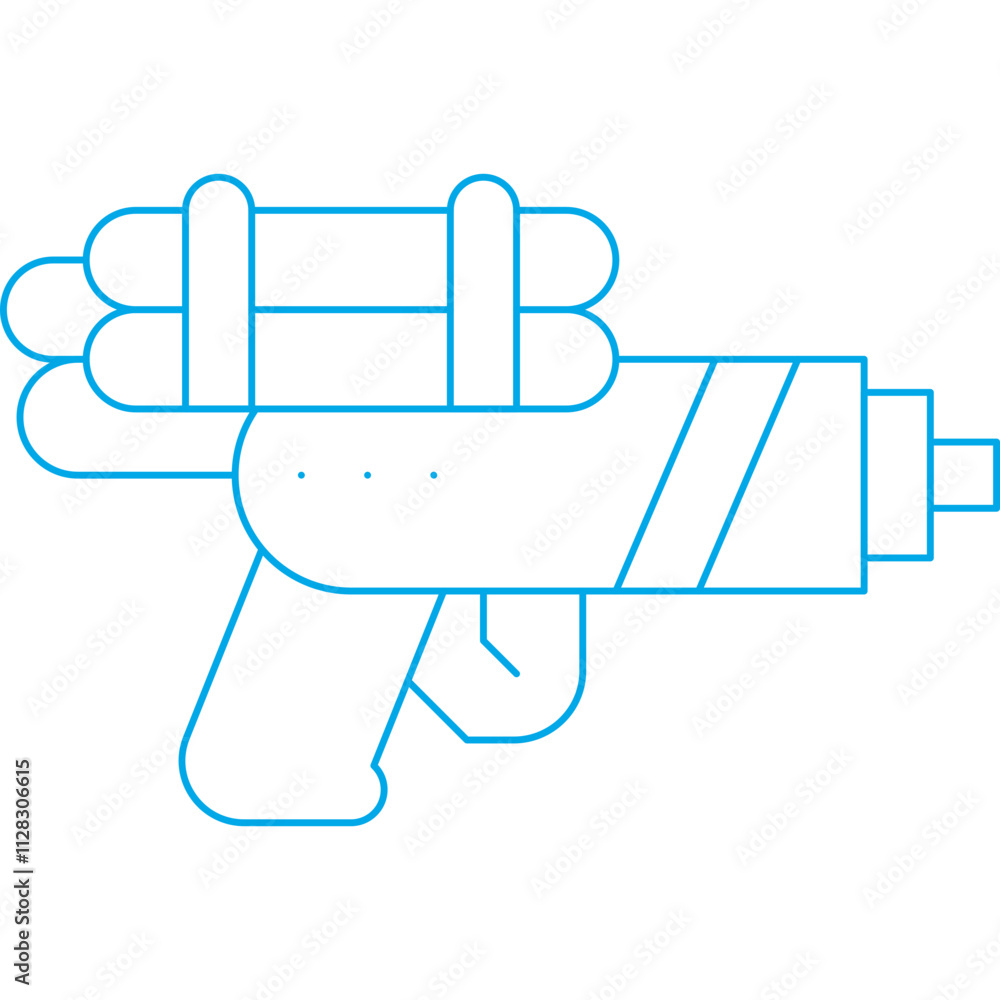 Water Gun icon single vector illustration Water Gun icon single vector illustration