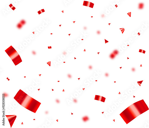 red confetti	
