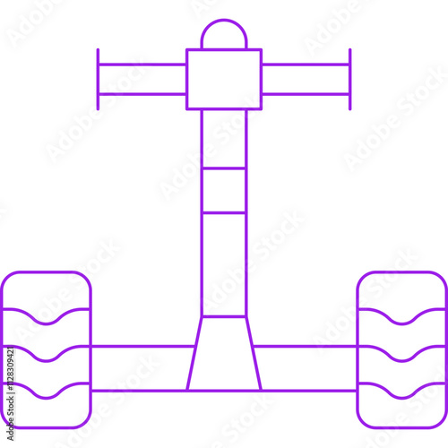 Segway icon single vector illustration