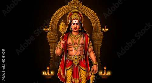 A vibrant depiction of Lord...
