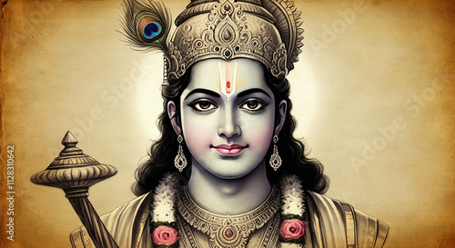 A detailed portrait of Lord...