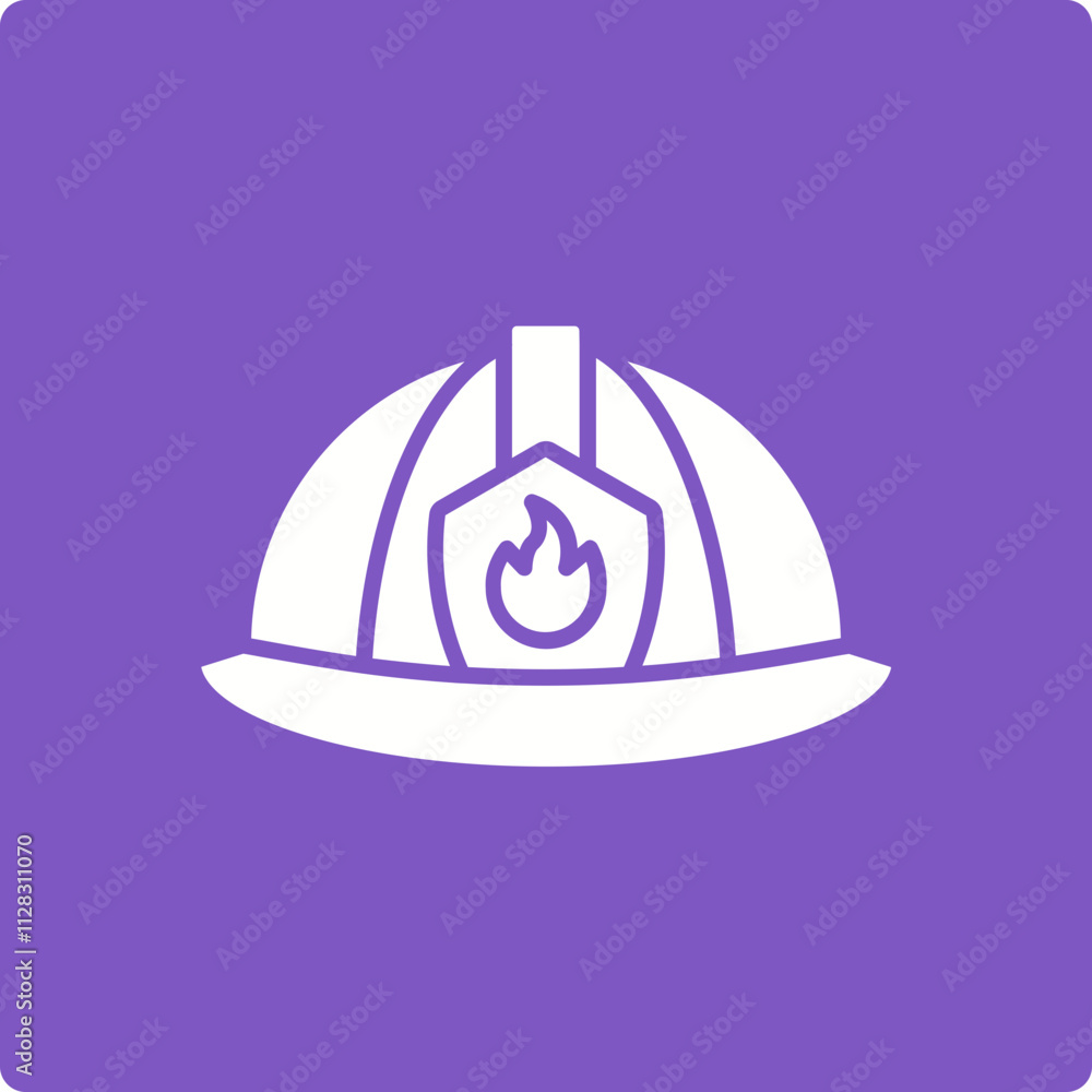 Fototapeta premium Firefighter Helmet Icon