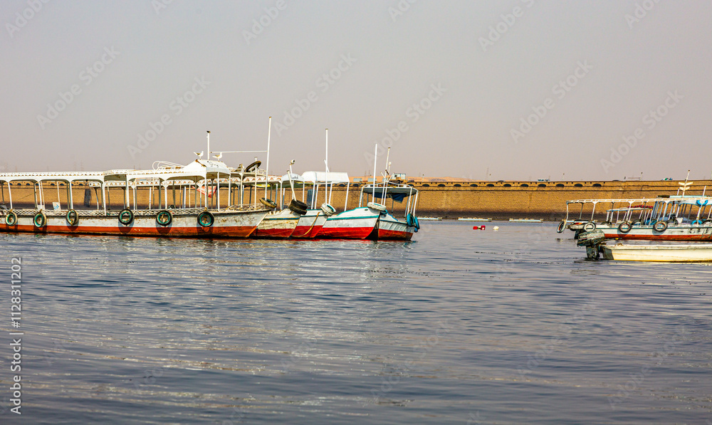 Small harbor on Nile near Aswan