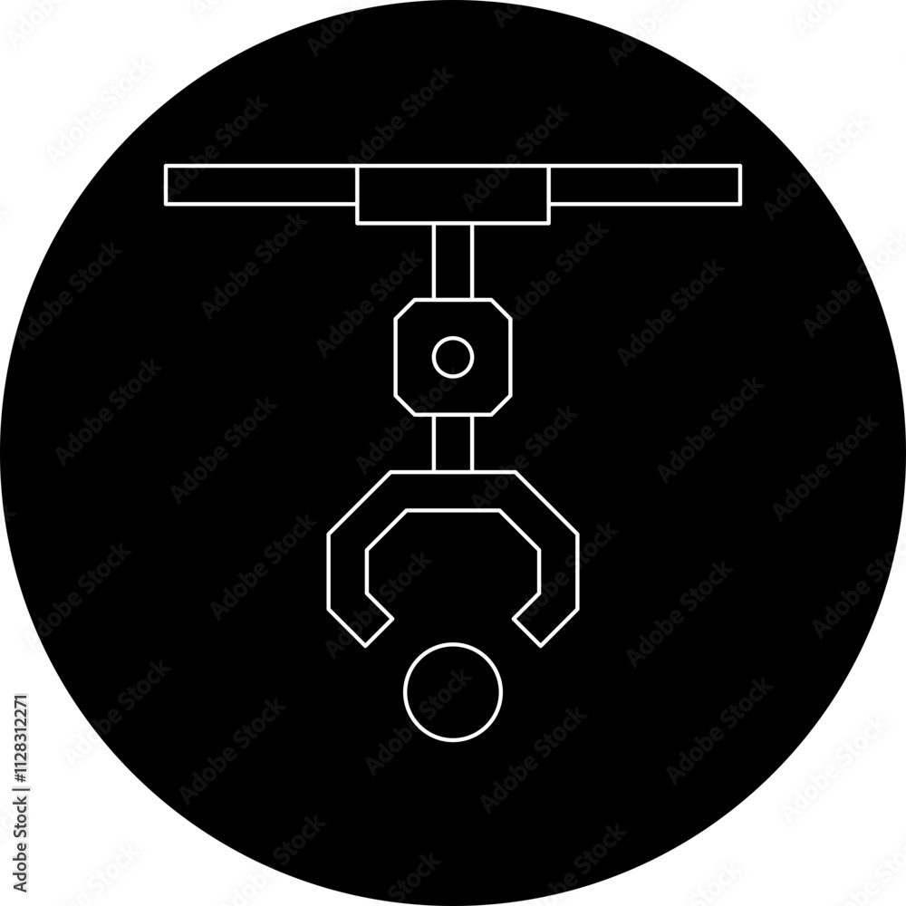Claw Machine icon single vector illustration Claw Machine icon single vector illustration