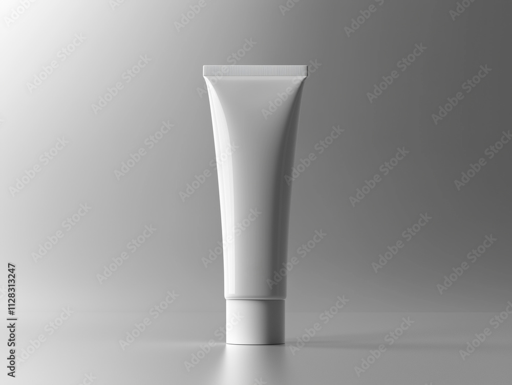 Minimalistic White Skincare Tube with Clean Design, Ideal for Cream, Lotion, or Serum, Isolated on Neutral Background, Perfect for Beauty and Personal Care Branding or Product Packaging Minimalistic White Skincare Tube with Clean Design, Ideal for Cream, Lotion, or Serum, Isolated on Neutral Background, Perfect for Beauty and Personal Care Branding or Product Packaging