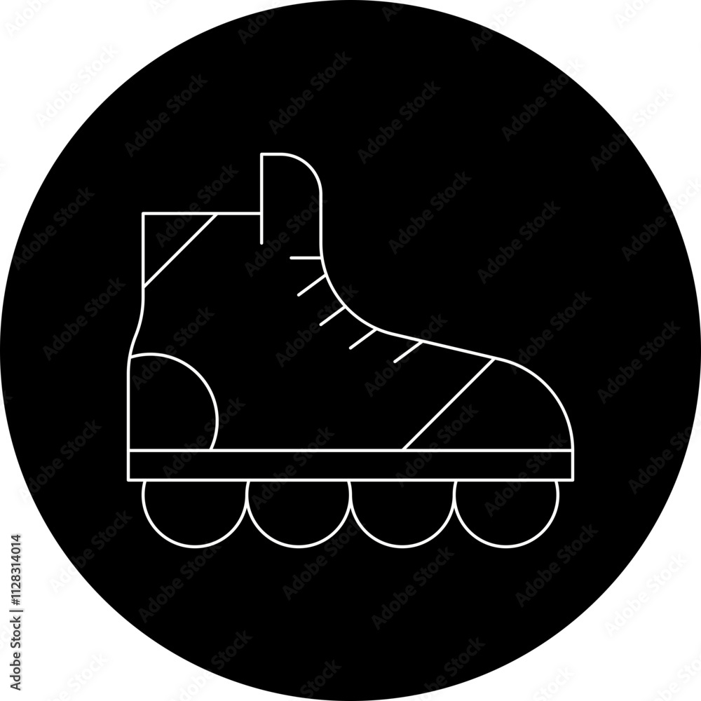 Roller Skate icon single vector illustration Roller Skate icon single vector illustration