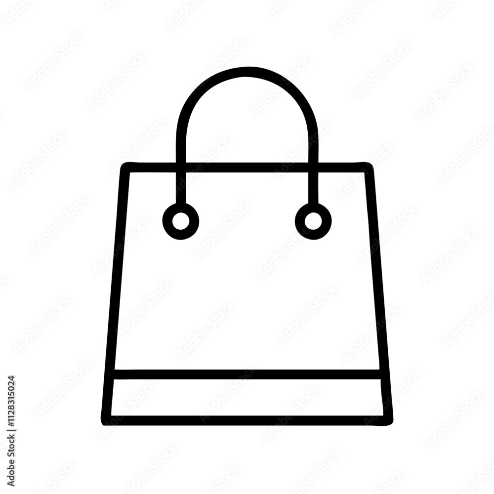 shopping bag icon, shopping vector icon, ecommerce vector icon - black outline icon of shopping bag symbolizing social media, Shopping and E-commerce in simple design. shopping bag icon, shopping vector icon, ecommerce vector icon - black outline icon of shopping bag symbolizing social media, Shopping and E-commerce in simple design.