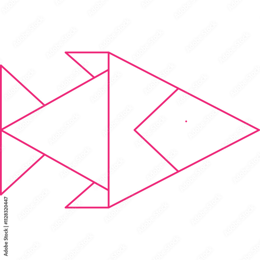 Origami icon single vector illustration Origami icon single vector illustration
