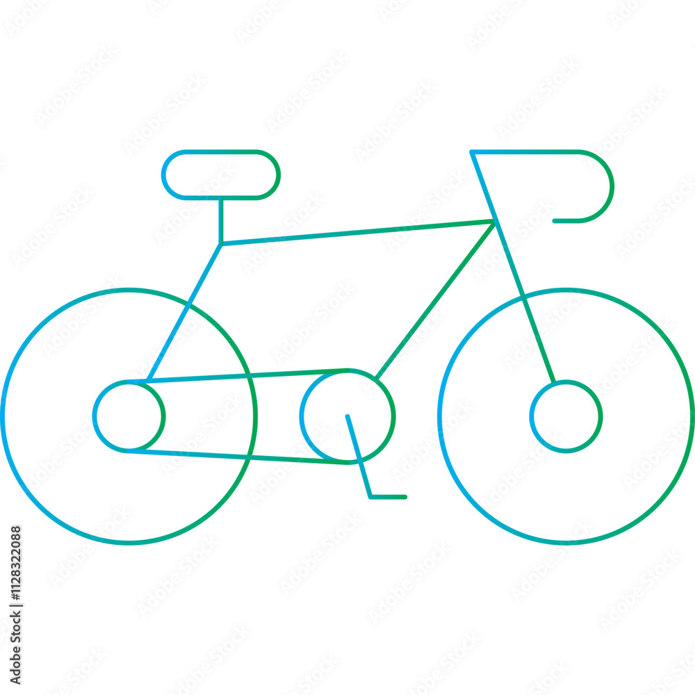 Bycicle icon single vector illustration Bycicle icon single vector illustration