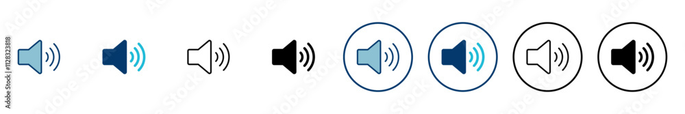 Speaker icon vector isolated on white background. Volume icon. Loudspeaker icon vector. Audio. Sound Speaker icon vector isolated on white background. Volume icon. Loudspeaker icon vector. Audio. Sound