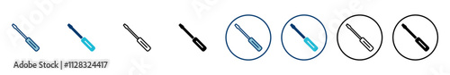 Screwdriver icon vector isolated on white background. Screwdriver vector icon