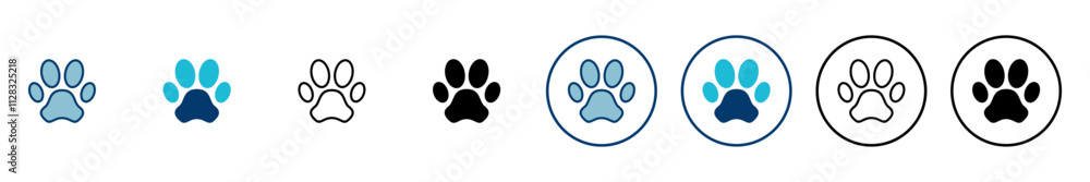 Paw icon vector isolated on white background. Paw Print icon Paw icon vector isolated on white background. Paw Print icon