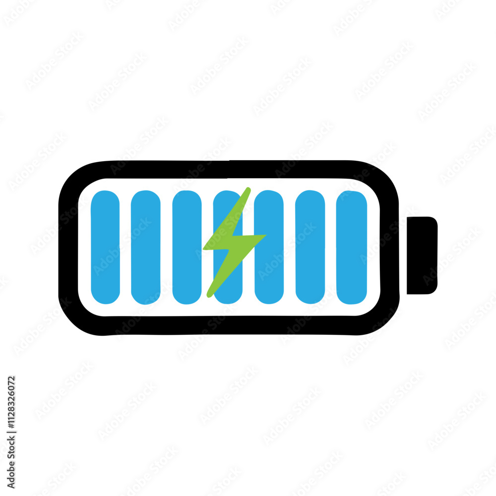 simple Battery charge bar indicator icon ,battery charge, battery full, simple Battery charge bar indicator icon ,battery charge, battery full,