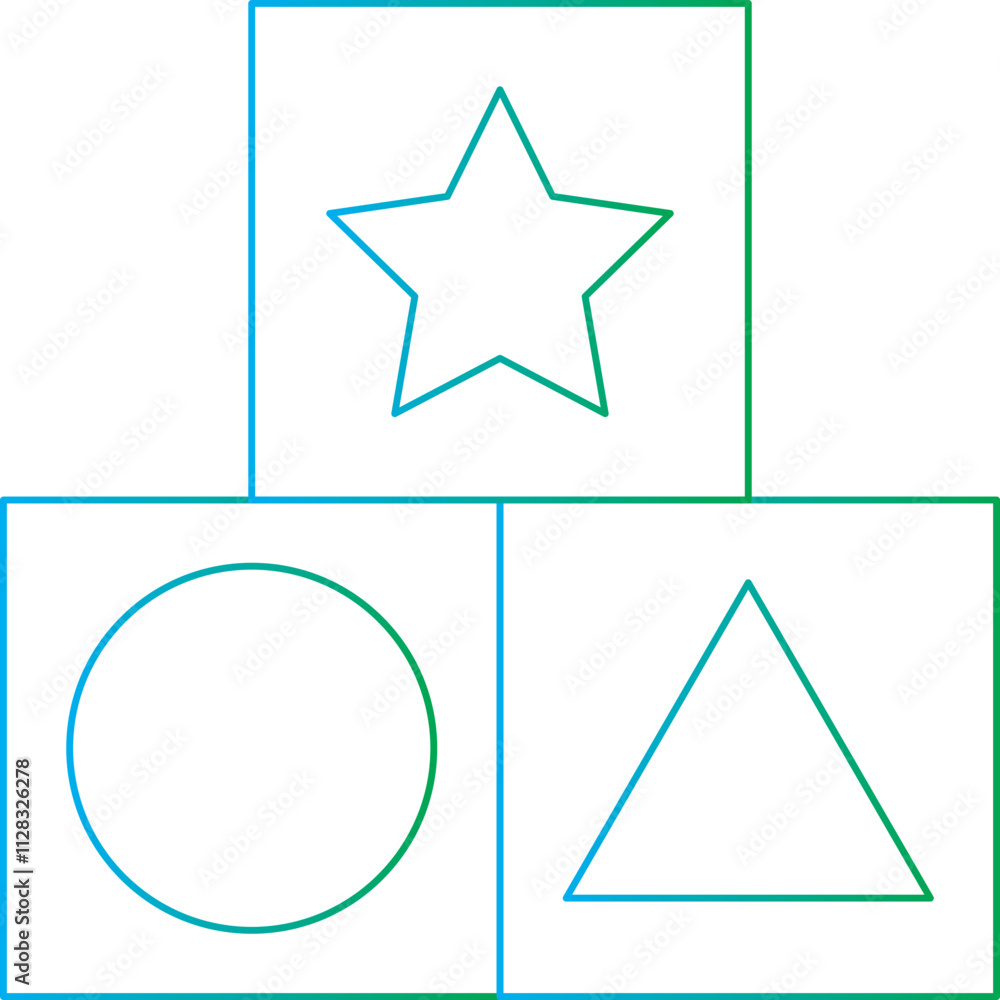 Shape Toy icon single vector illustration Shape Toy icon single vector illustration