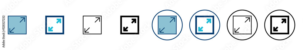 Fullscreen Icon vector isolated on white background. Expand to full screen icon. Fullscreen sign icon. Arrows symbol Fullscreen Icon vector isolated on white background. Expand to full screen icon. Fullscreen sign icon. Arrows symbol