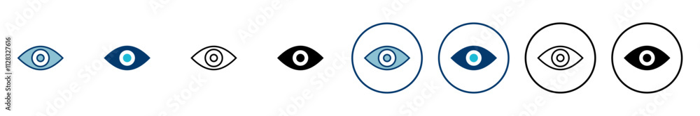 Eye icon vector isolated on white background. Look and Vision icon. Eye vector icon Eye icon vector isolated on white background. Look and Vision icon. Eye vector icon