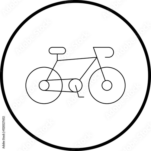 Bycicle icon single vector illustration