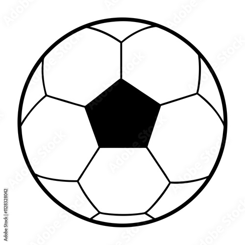 soccer ball isolated on white