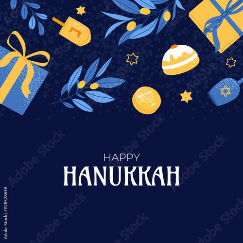 Happy Hanukkah Social Media Post