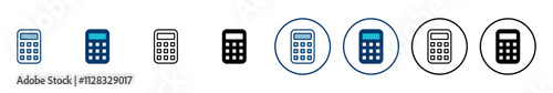 Calculator icon vector isolated on white background. Calculator vector icon. Accounting icon